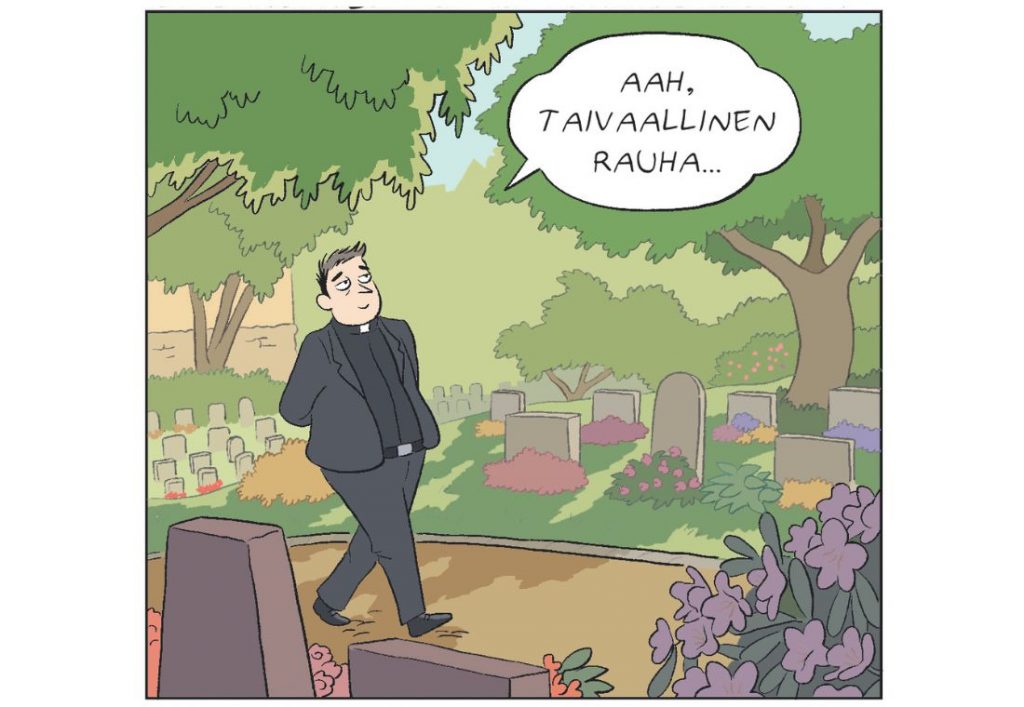 sarjakuva Sekalainen seurakunta